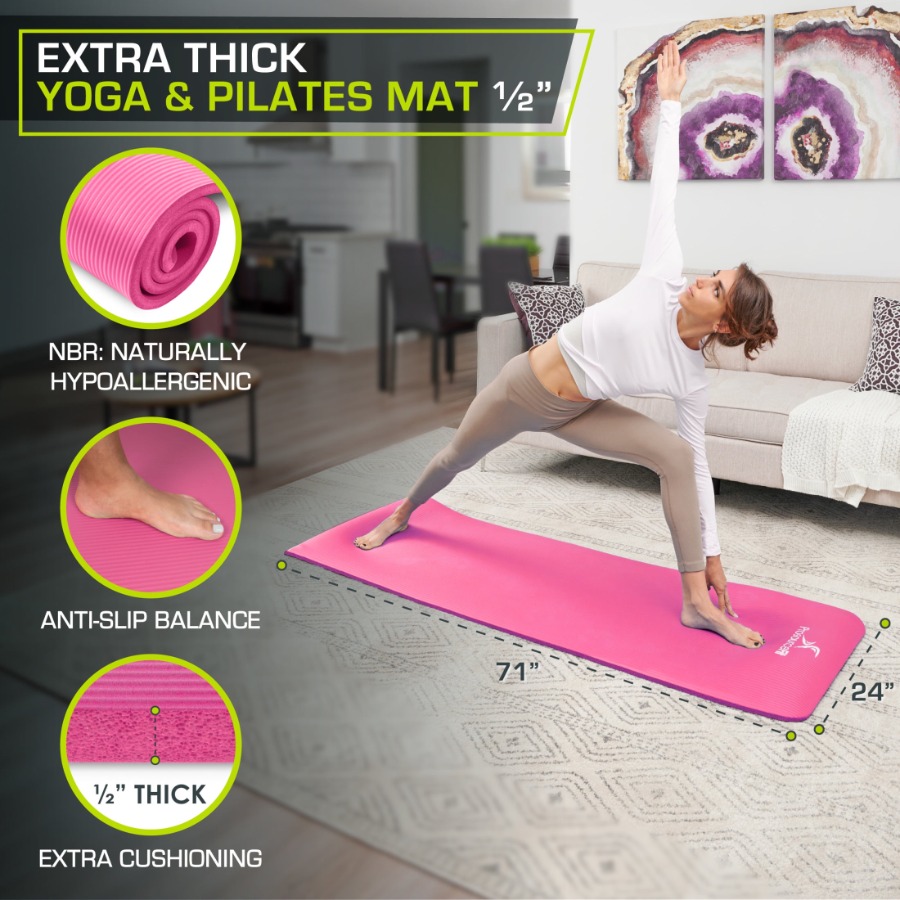 엑스트라 두꺼운 요가 및 필라테스 매트 1.2인치 또는 - Pilates Yoga Or 리뷰 및 가격