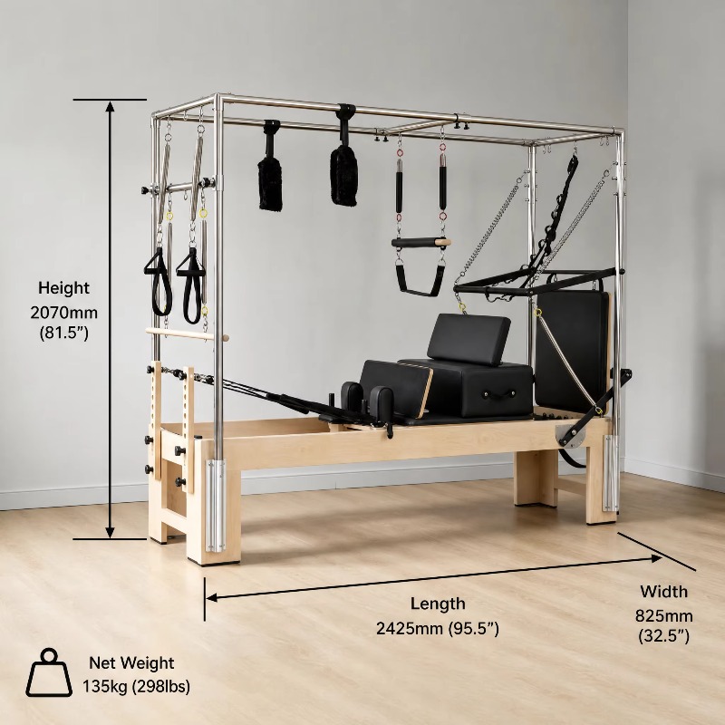 YTYIN 상업용 3-in-1 리포머 메이플 우드 요가 - Pilates And Yoga Studio 리뷰 및 가격