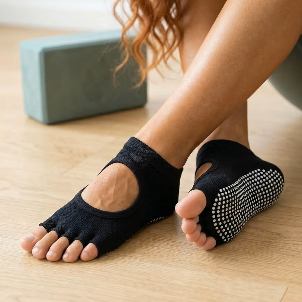 등이 없는 5발가락 요가 양말, 통기성 좋은 피트니스  - Pilates Yoga Home 리뷰 및 가격
